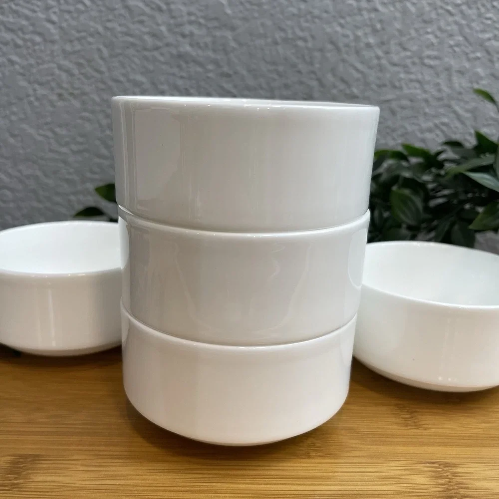 New Set of 6 Fortessa Bone China White Bowls Premium Tableware In Original Box